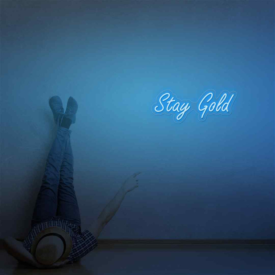 Stay gold neon sign
