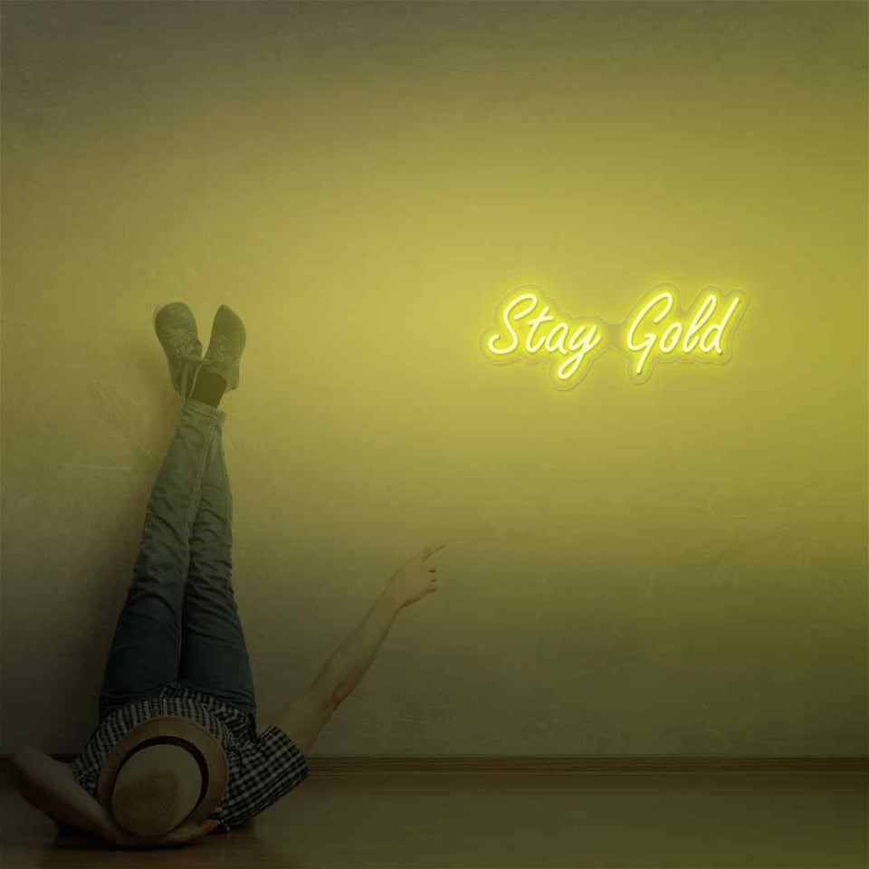 Stay gold neon sign