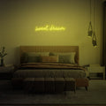 SWEET DREAM NEON SIGN - 19.7" (50cm) / GOLDEN YELLOW COLOR