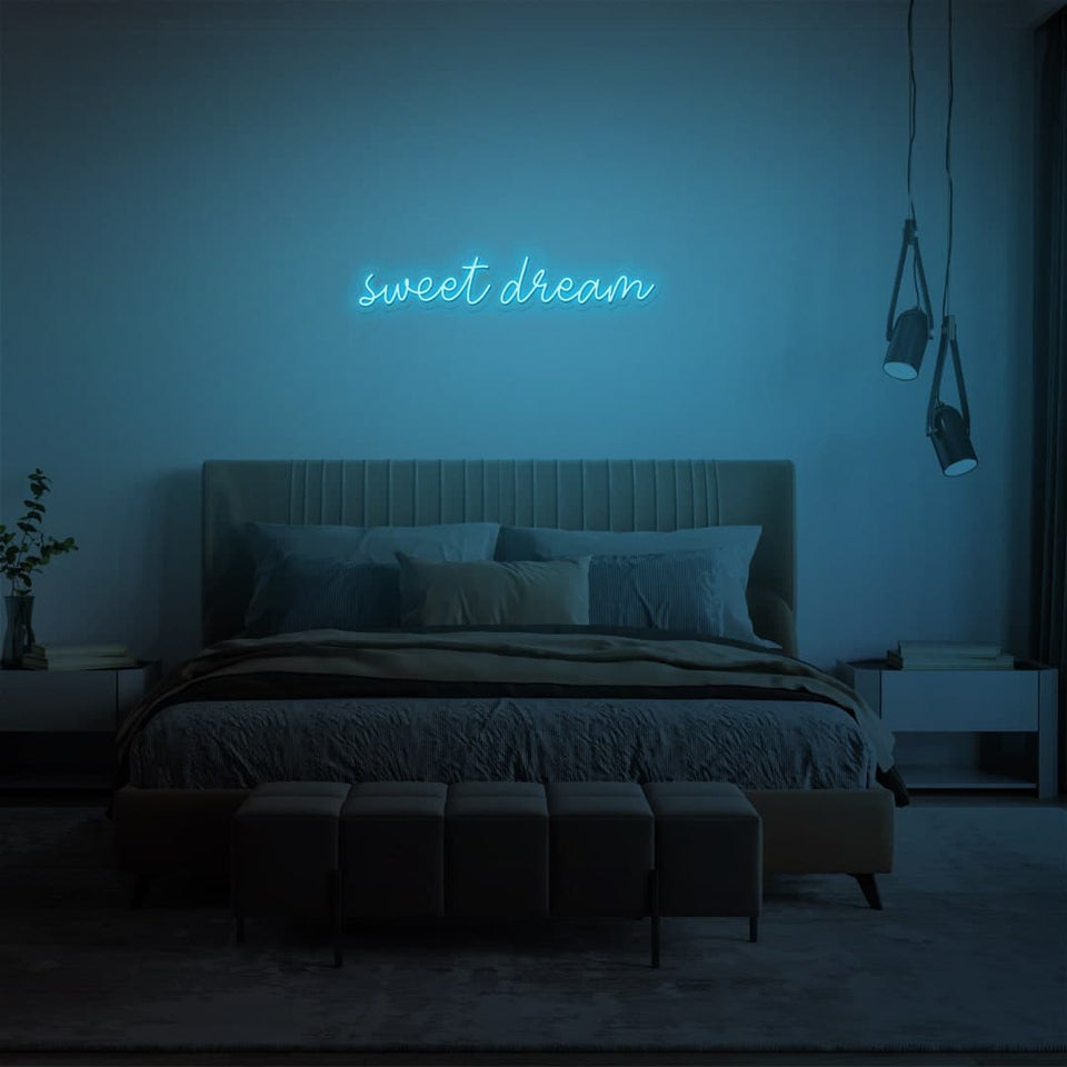 SWEET DREAM ICE BLUE COLOR NEON SIGN