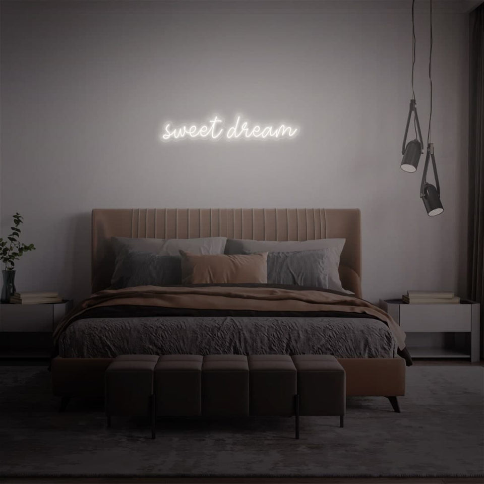 SWEET DREAM WHITE COLOR NEON SIGN