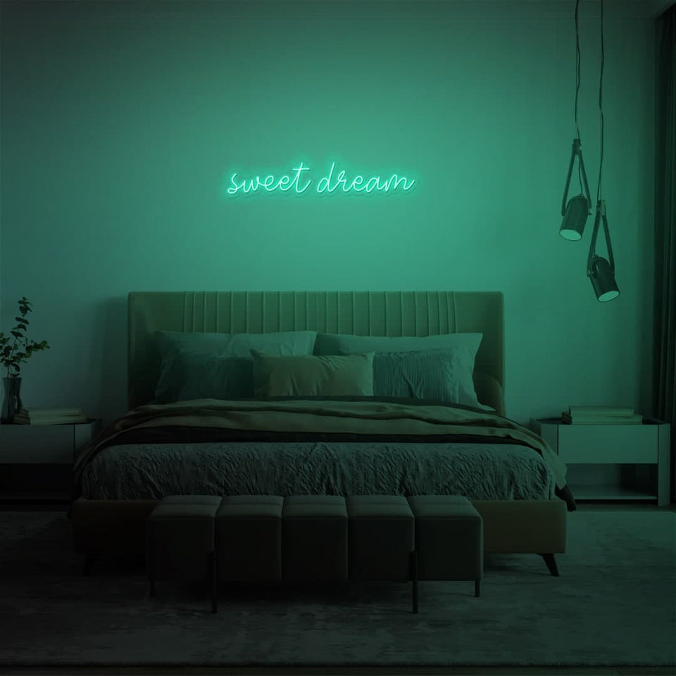 SWEET DREAM MINT GREEN COLOR NEON SIGN