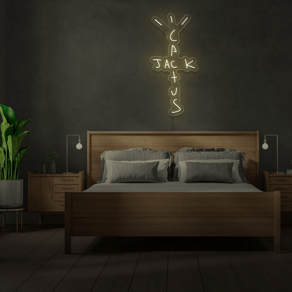 Cactus Jack CJ Neon Room Sign ネオン サイン Cactus Jack Neon Sign | Fully Customizable Cactus Jack Neon