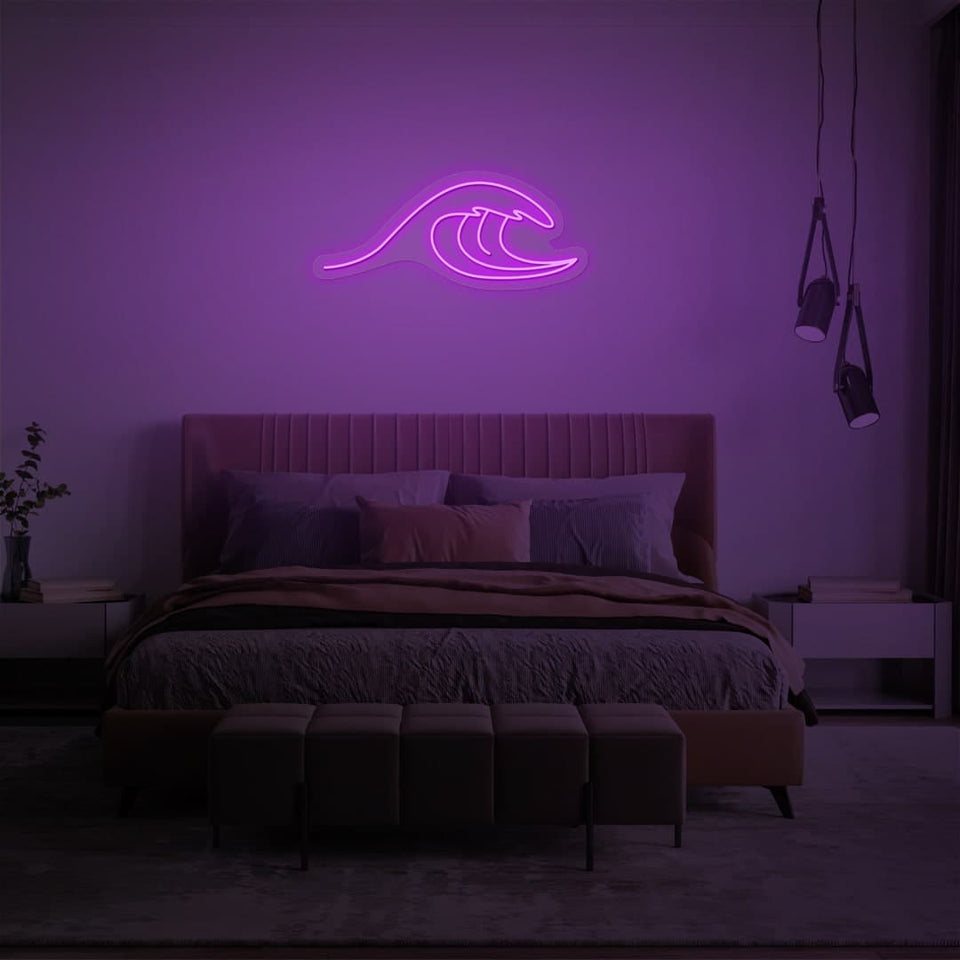 WAVE PURPLE COLOR NEON SIGN