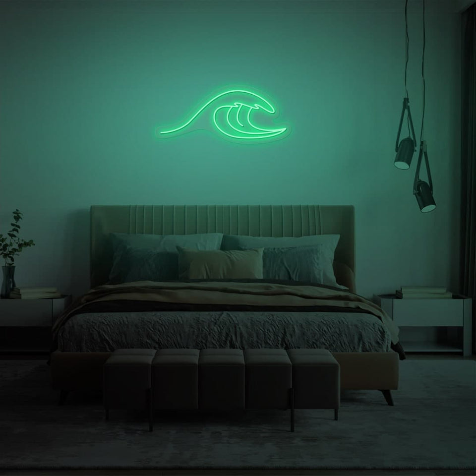 WAVE MINT GREEN COLOR NEON SIGN