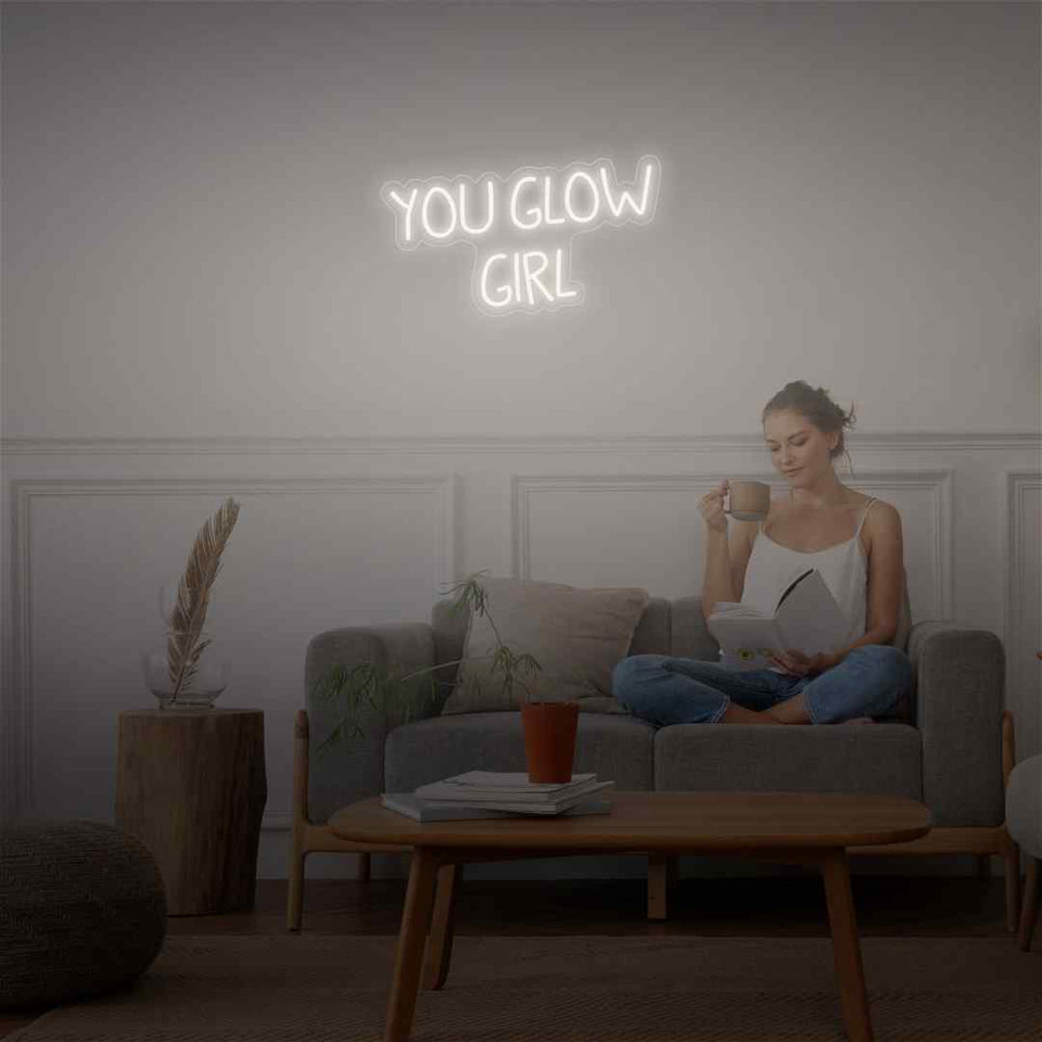 You glow girl neon sign